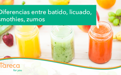 Diferencias entre batido, licuado, smothies y zumos