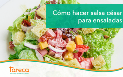 Cómo hacer salsa césar para ensaladas