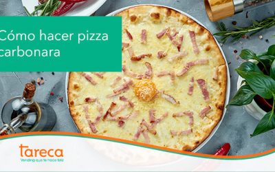 Cómo hacer pizza carbonara